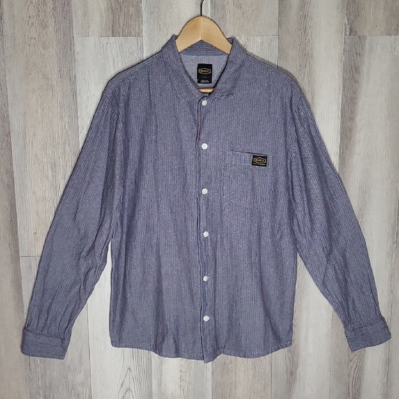 RVCA Other - RVCA Dayshift Mens Large Striped Button Up Shirt Preppy‎ Casual